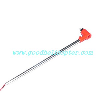 mjx-t-series-t54-t654 helicopter parts tail big boom + tail motor + tail motor deck (red color)